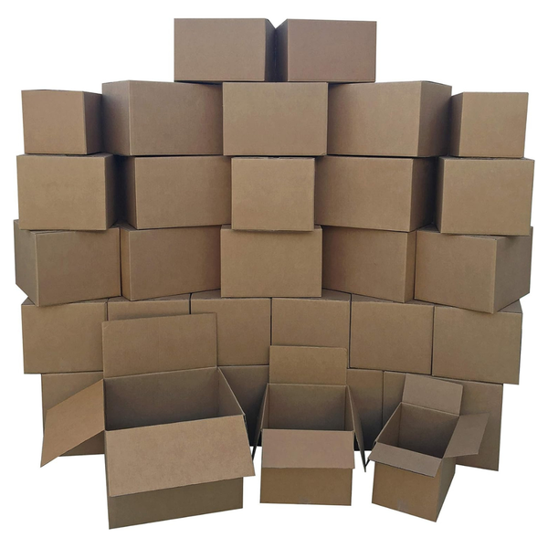 30-Pack Amazon Basics Cardboard Moving Boxes