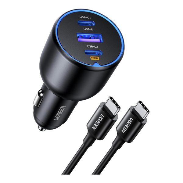 UGREEN 130W USB-C Car Charger Adapter W/ Cable