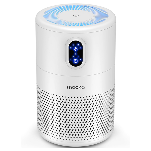 Mooka Up To 1076ft H13 True Hepa Air Purifier With Night Light