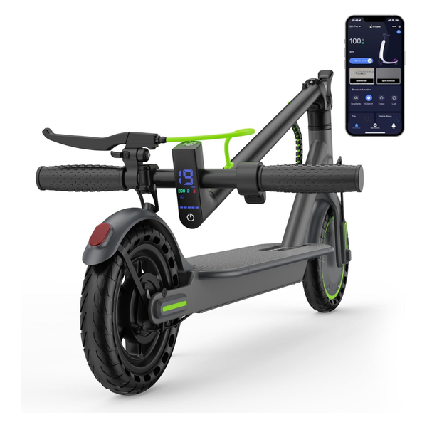 Electric Foldable 8.5" Solid Tires Scooter W/22 Miles Long Range