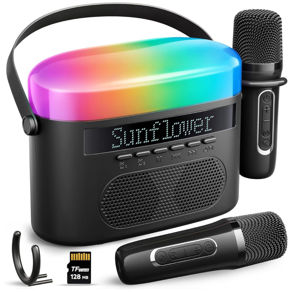 Topchase Portable LED Display Karaoke Machine (2 colors)