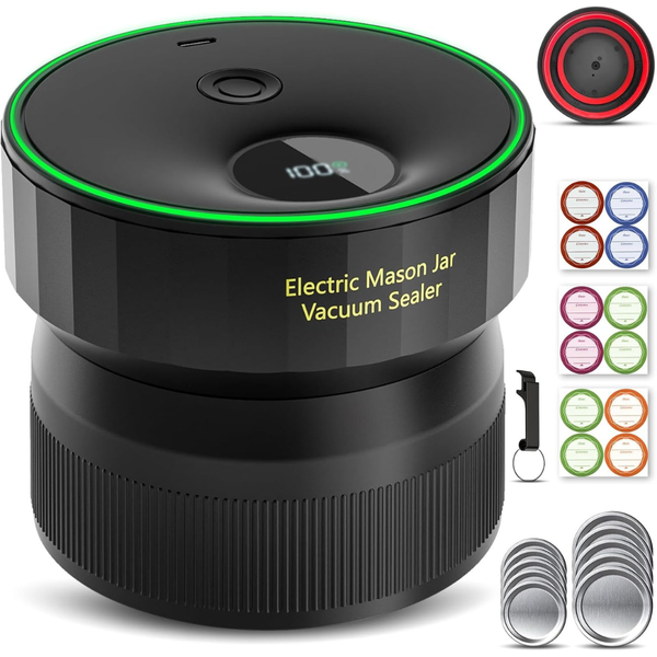 Attikbiz Portable Mason Jar Electric Vacuum Sealer
