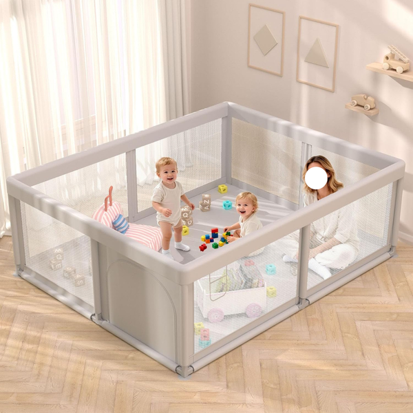 Baby Anti-Fall Play Pens With Breathable Mesh