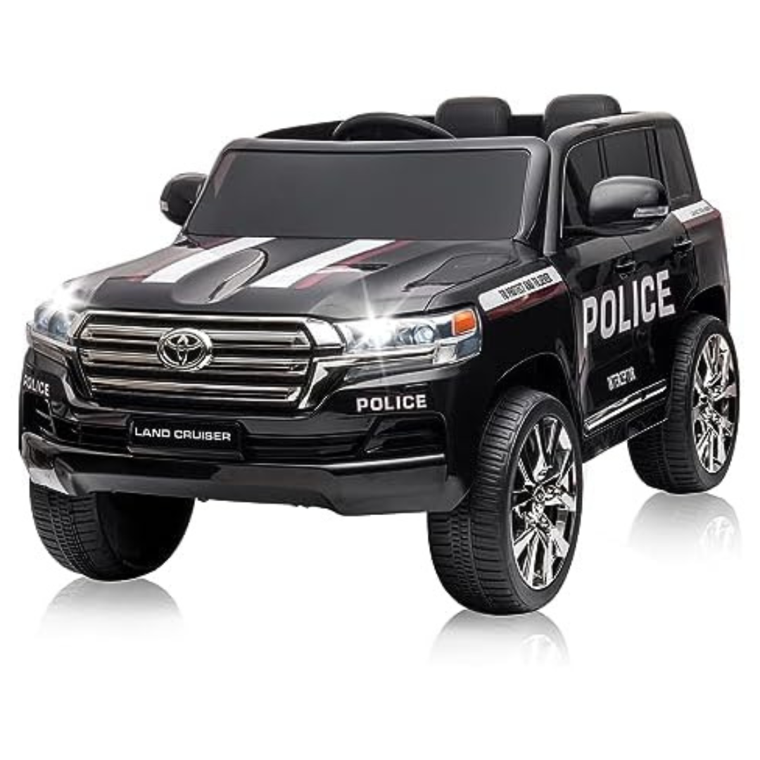 SXYCMY 12V Electric Police Kids Ride on Car with Remote Control