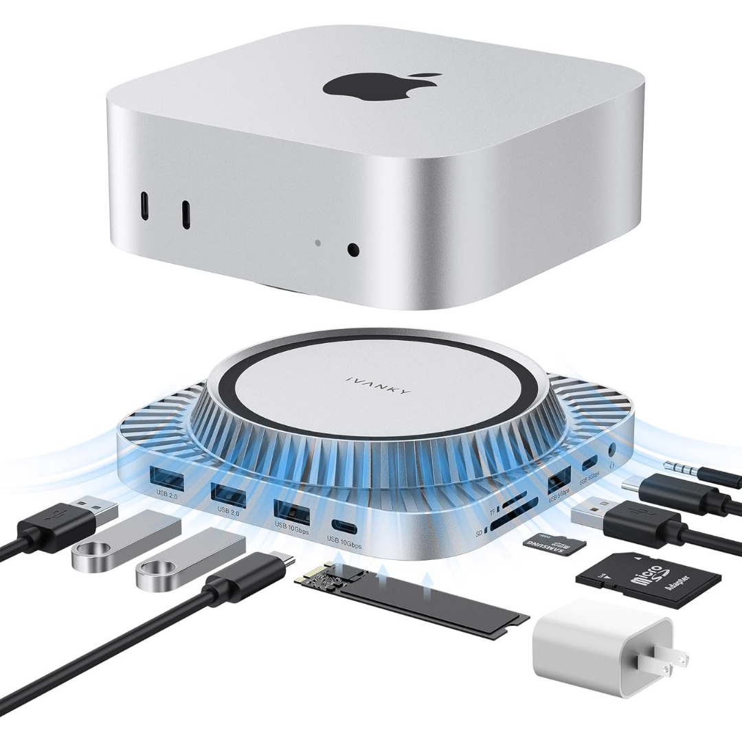 13-in-1 Docking Station with SSD Enclosure for Mac mini M4