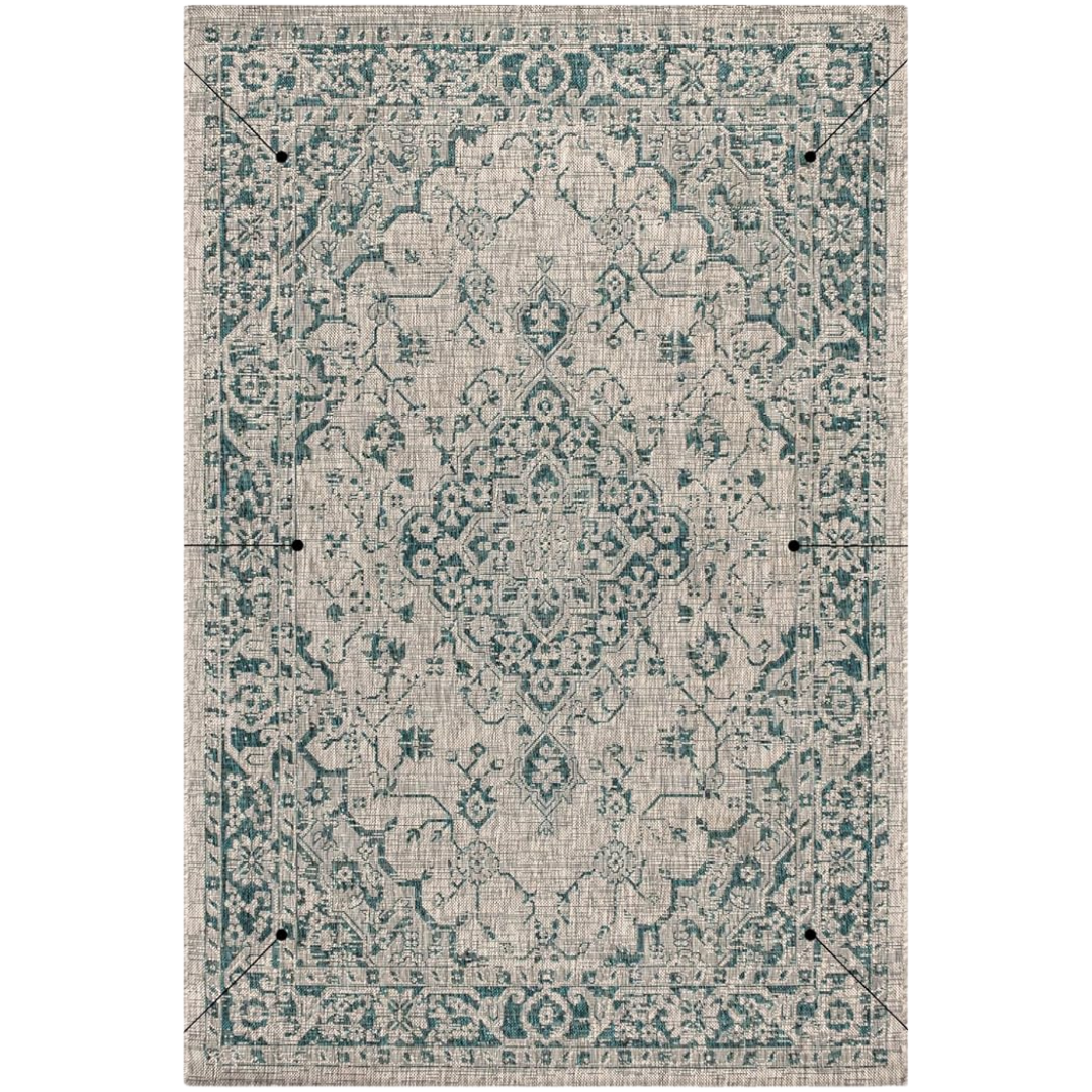 JONATHAN Y 8' X 10' Boho Medallion Indoor Outdoor Area Rug