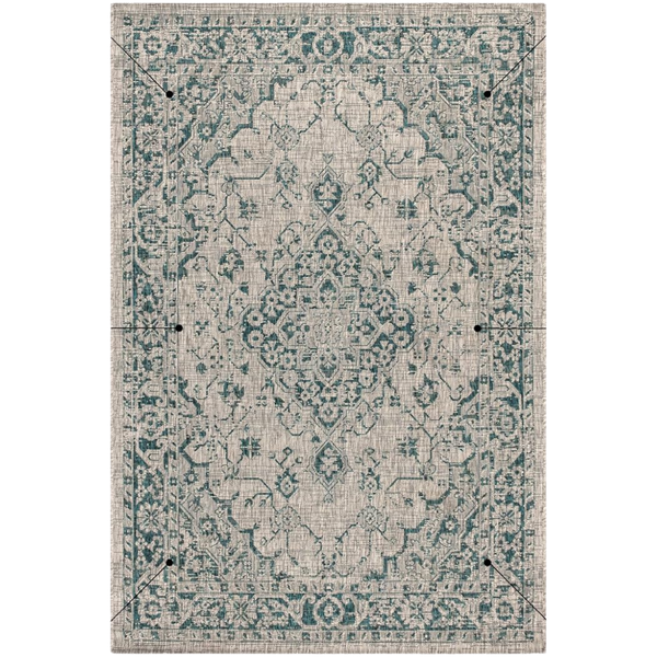 JONATHAN Y 8' X 10' Boho Medallion Indoor Outdoor Area Rug