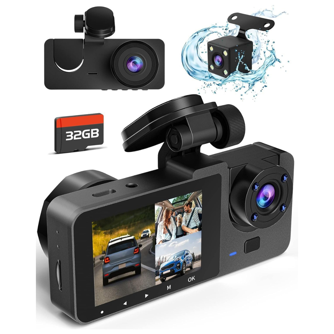 4K Full UHD Front Rear Dash Camera with Night Vision