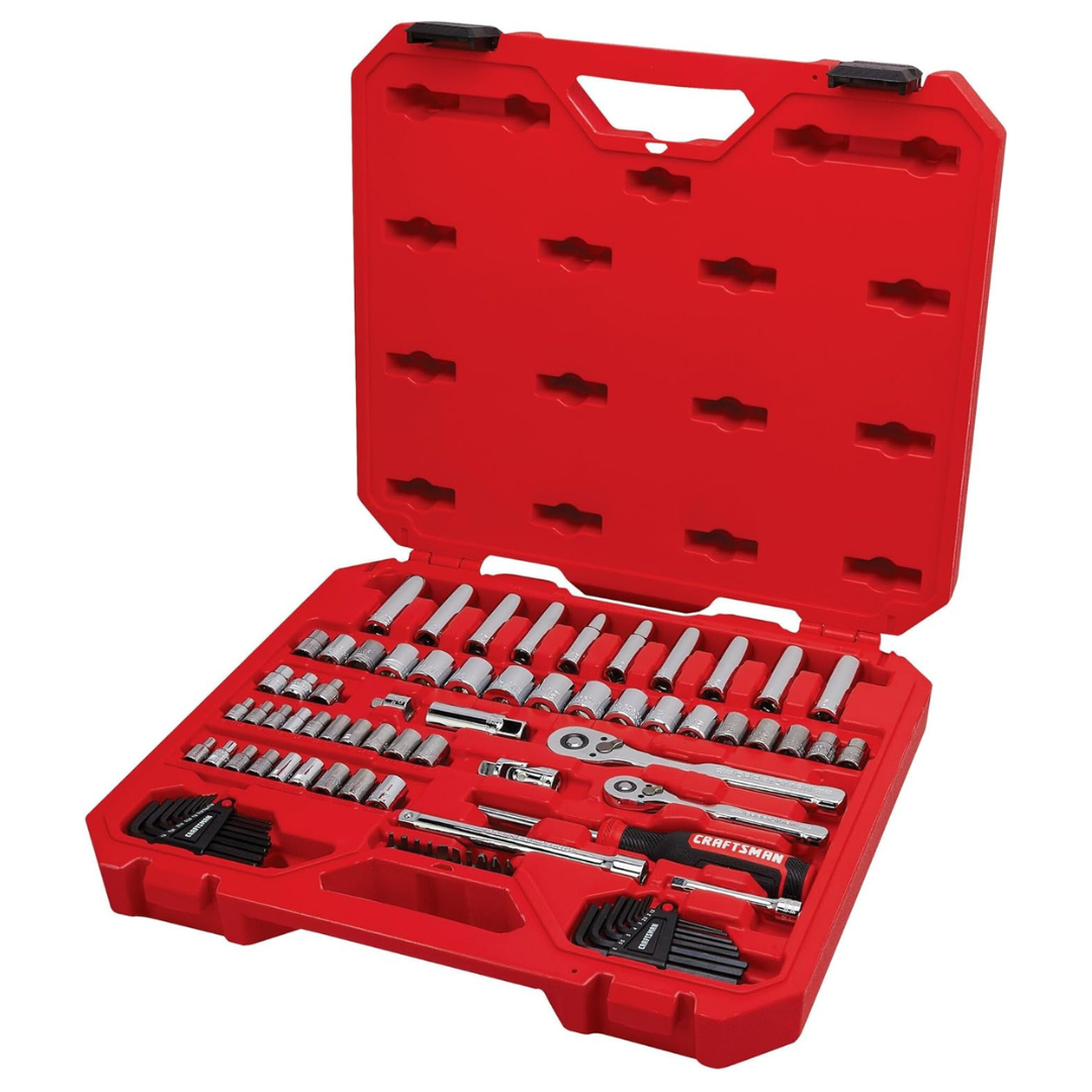 83-Piece Craftsman SAE/Metric Mechanics Hand Tool & Socket Set