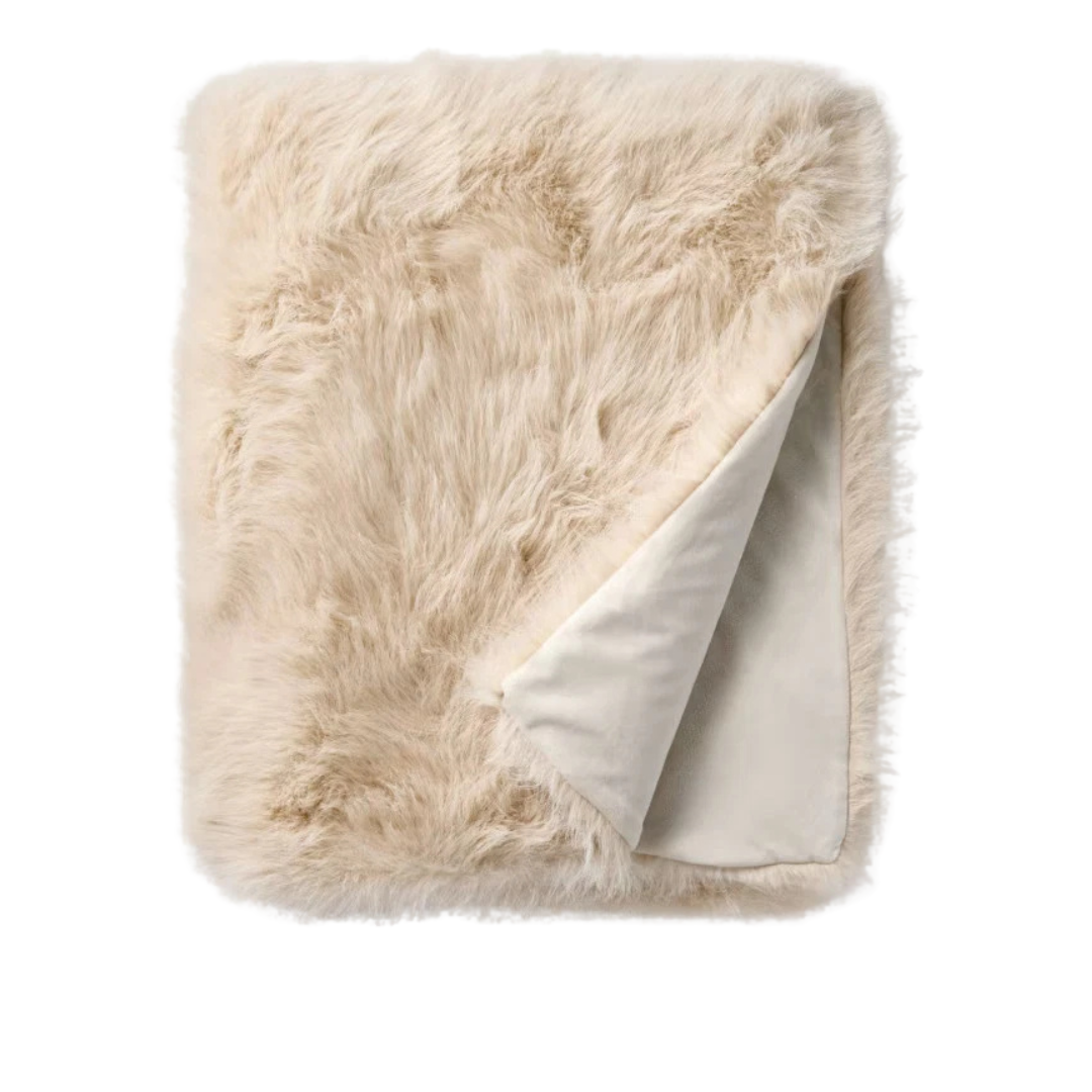 50" x 60" Studio McGee Faux Fur Throw Blanket