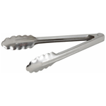9" Winco Heavyweight Stainless Steel Utility Tongsy Tong