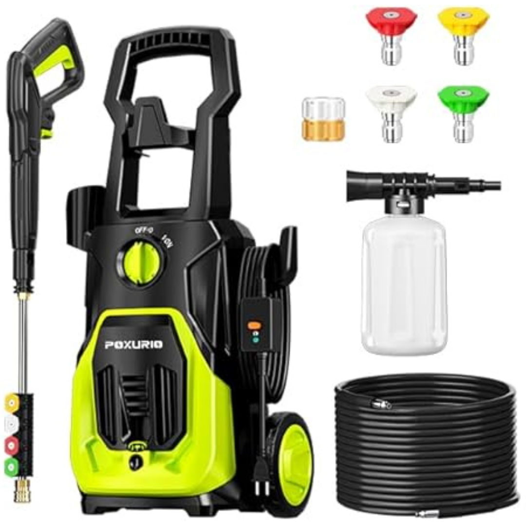 POXURIO 3-in-1 4000PSI 2.8GPM Electric Pressure Washer