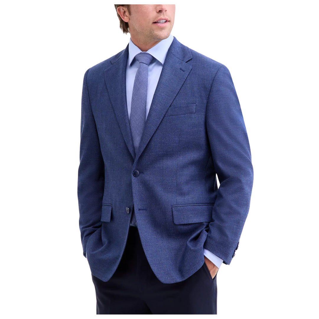 Michael Kors Men's Classic-Fit Stretch Blue Twill Sport Coat