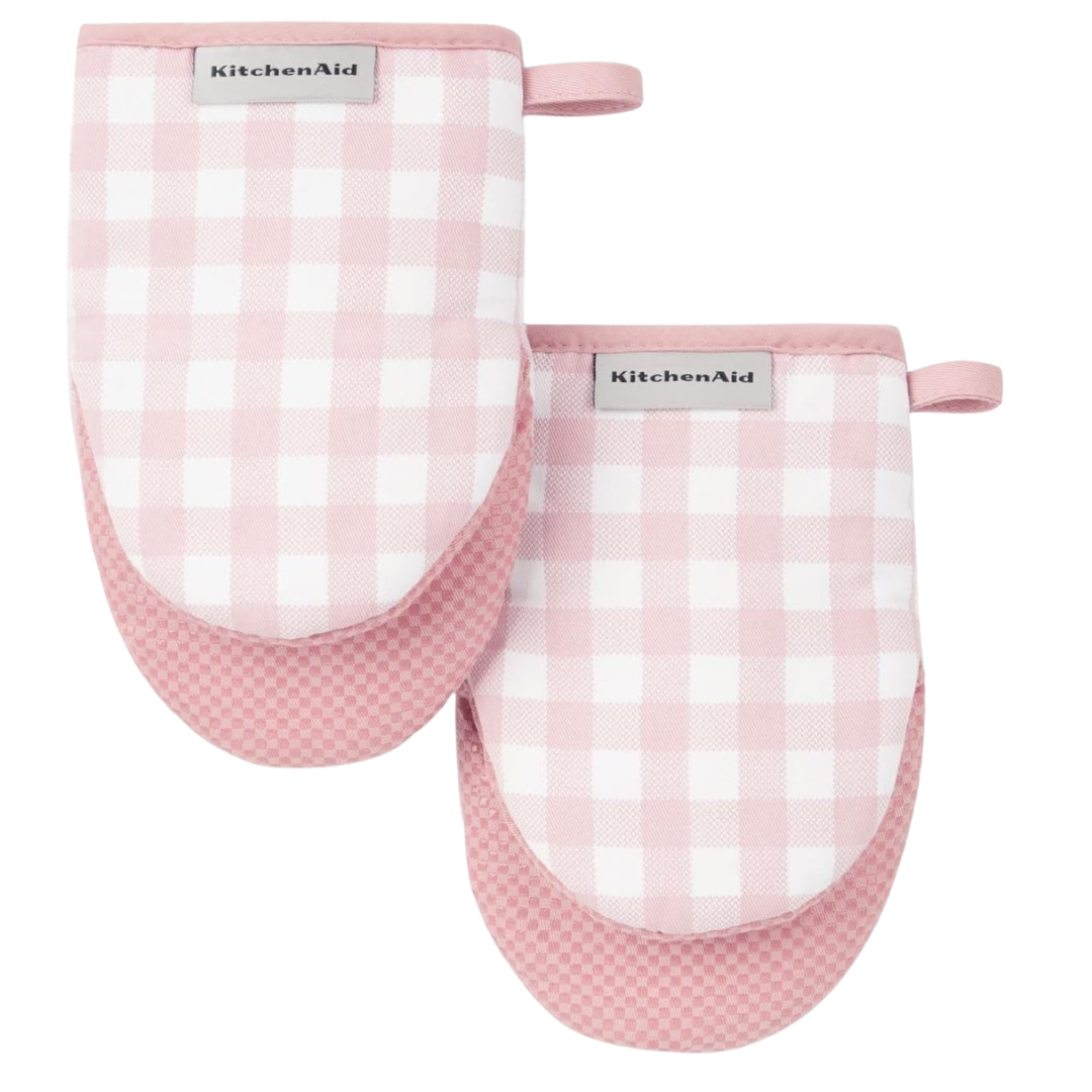 2-Pack KitchenAid Gingham Mini Oven Mitts