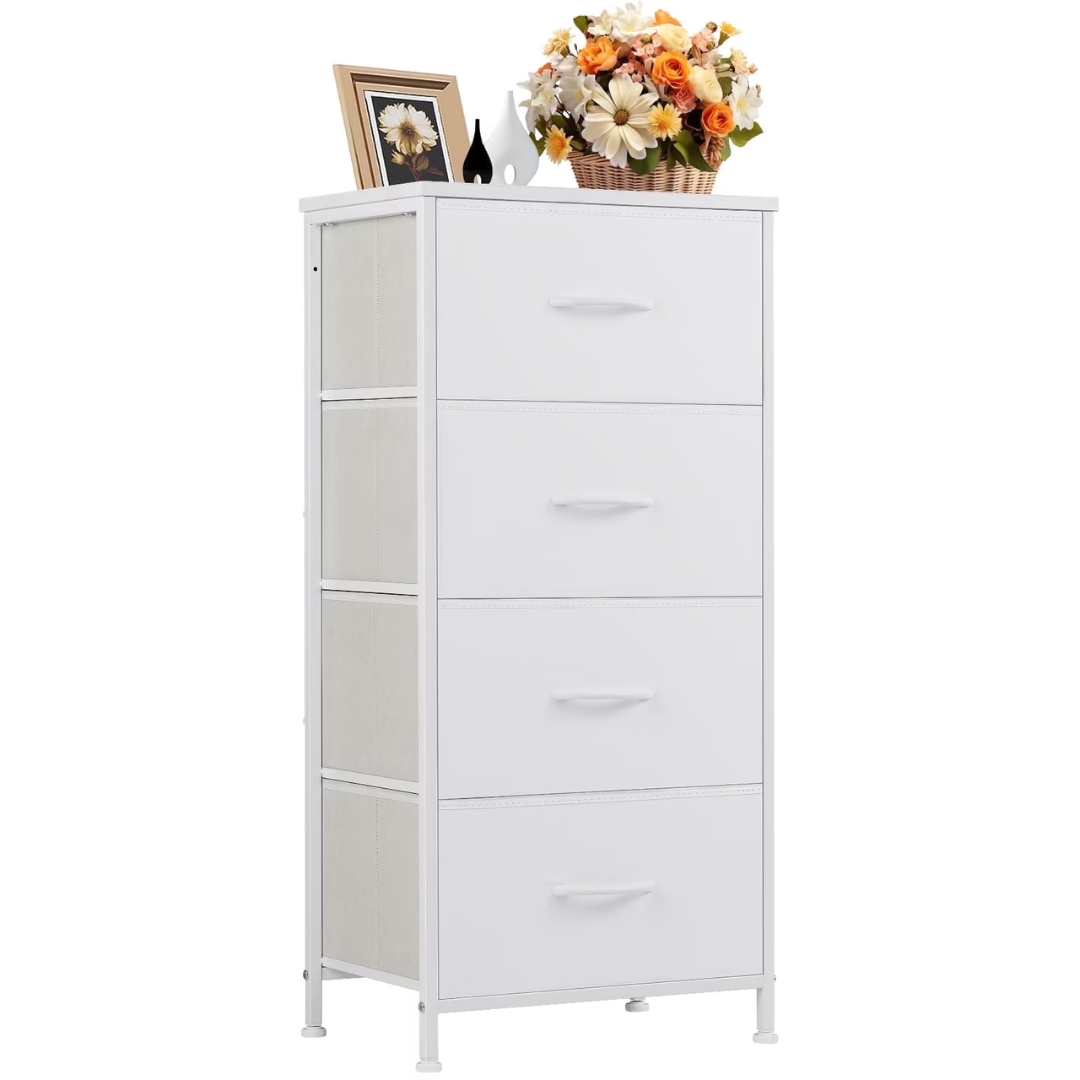 Concetta Wide Chest 4 Drawer Dresser With Wood Top
