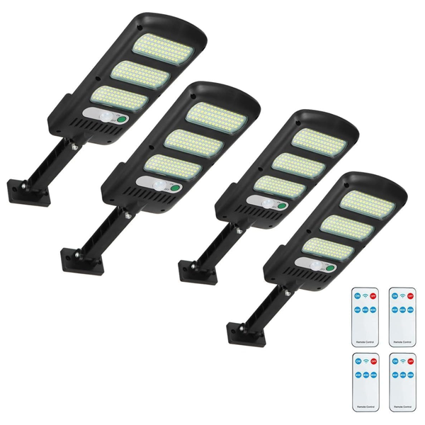4-Pack 2000LM 213 LEDs Solar Parking Lot Lights