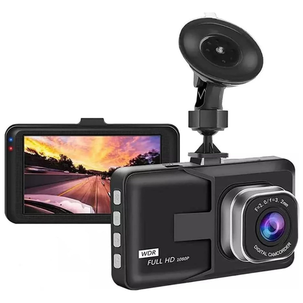 3" 1080p High-Definition Dash Cam With Super Night Vision
