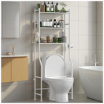 AriseWork 3-Tier Over The Toilet Storage W/ Paper Holder & 4 Hooks