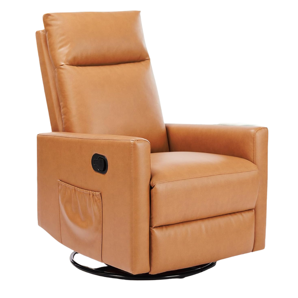 Sweetcrispy High Back 360 Swivel Recliner Chair