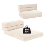 2 In 1 Full Size Pull Out Folding Convertible Sofa Bed