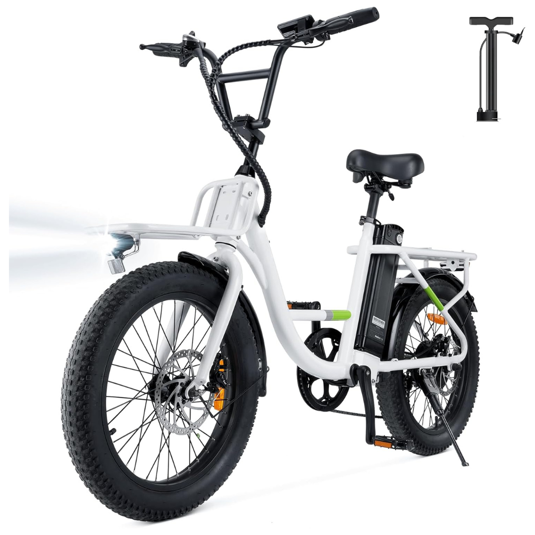 AYOLNY 500W 7 Speed Cargo Electric Bike, 55 Miles