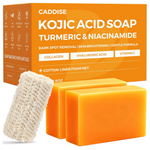 2-Pack CADDISE Kojic Acid Turmeric Soap Bars, 8.5Oz