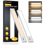2-Pack Onforu 13.8" Under Cabinet Lights W/ 2700mAh USB-C Battery