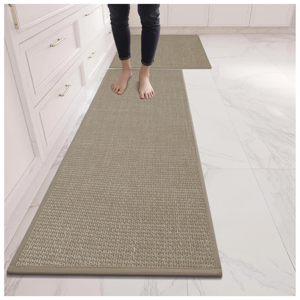 2-Piece Lunofox Non Slip Kitchen Runner Rug