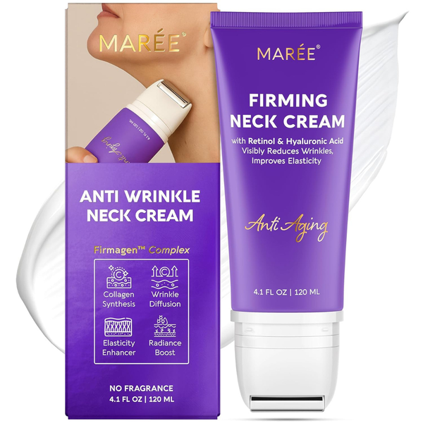 4.1-Oz MAREE Firming Neck Cream With Face Roller