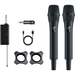 160ft Range 2 Mic Dual UHF Wireless Microphone System