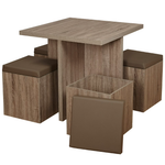 5-Piece Mainstays Dexter Dining Set With Storage Ottoman