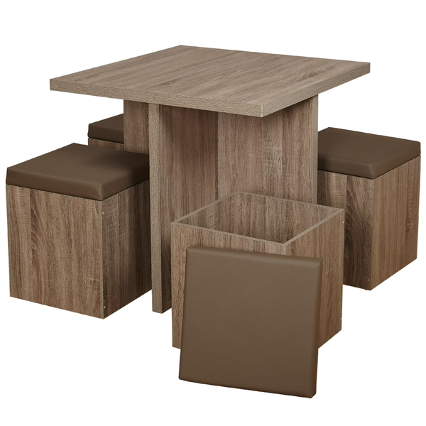 5-Piece Mainstays Dexter Dining Set With Storage Ottoman