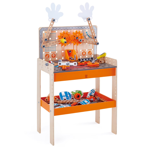 79-Piece Hape Deluxe Scientific Workbench Building Set