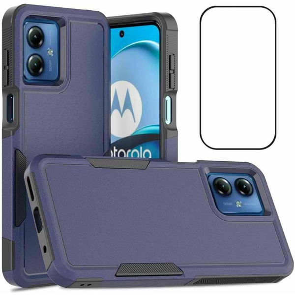Moto G14 Dual Layer Shockproof Protective Phone Cover (Various)