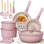 21-Piece Astercook Nonstick Ceramic Cookware Set