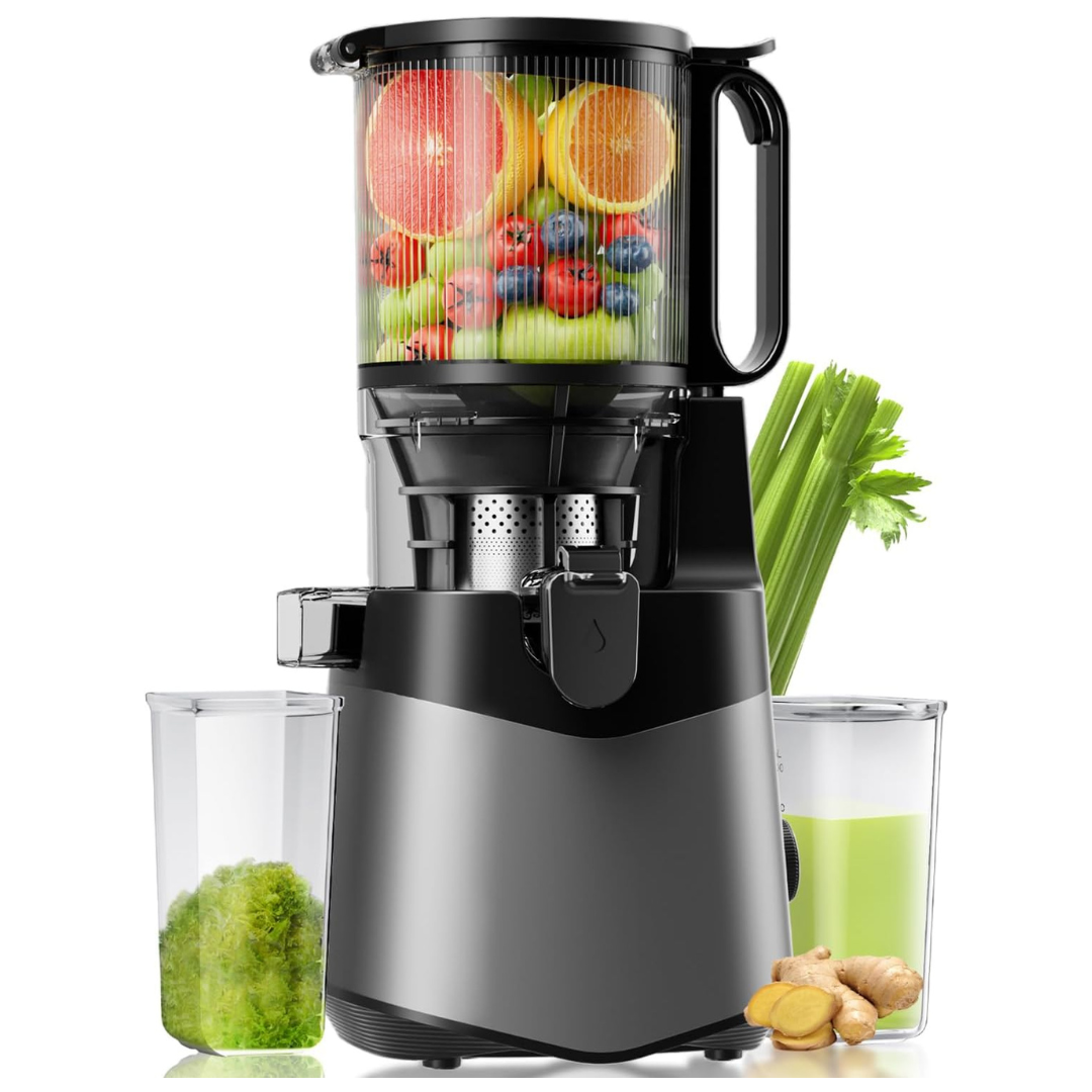 EanOruus 400W 5.8" Wide Feed Chute Juice Extractor Machine