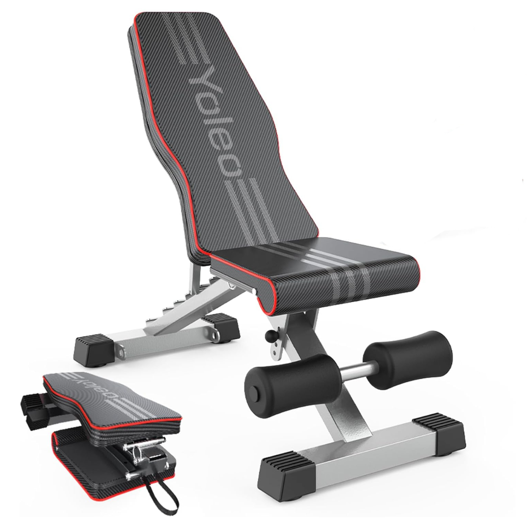 Adjustable Weight Foldable Bench Press for Full Body Workout