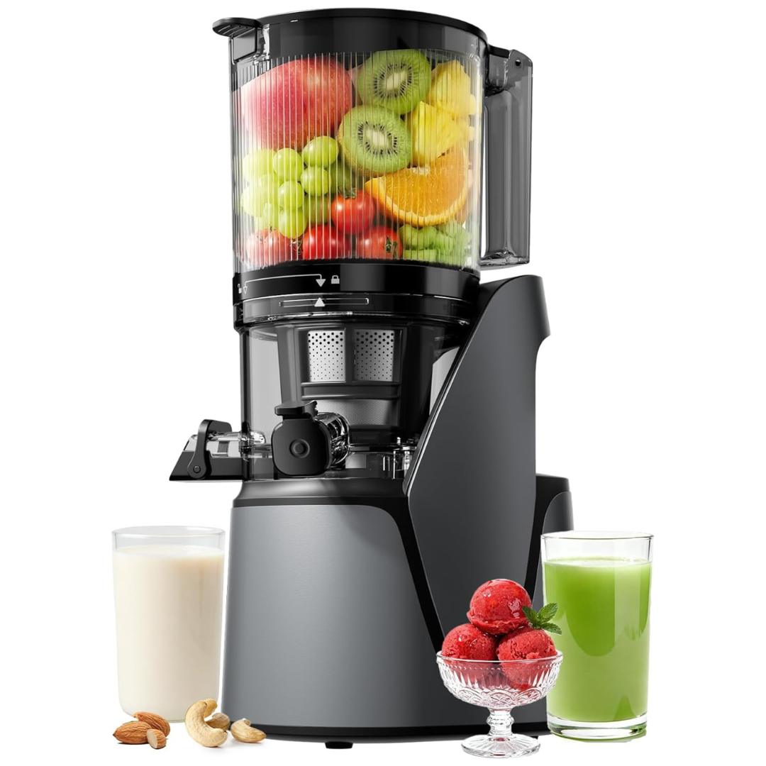 3-In-1 Cold Press Juicer Machine With 6.5" Extra Large Chute