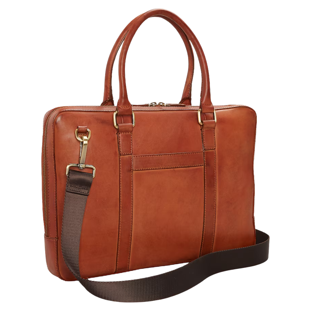 Jos. A. Bank Burnished Leather Briefcase