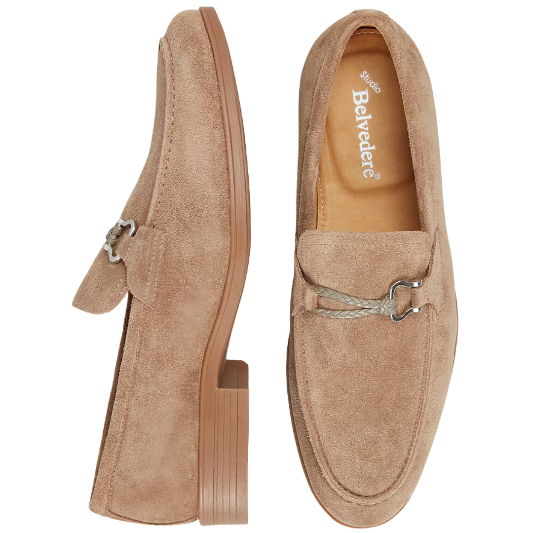 Belvedere Ravello Suede Moc Bit Loafers