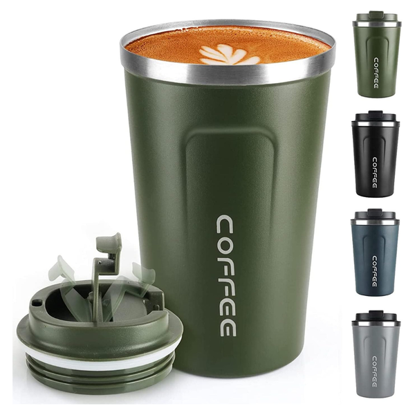 12-Oz Stainless Steel Insulated Coffee Mug