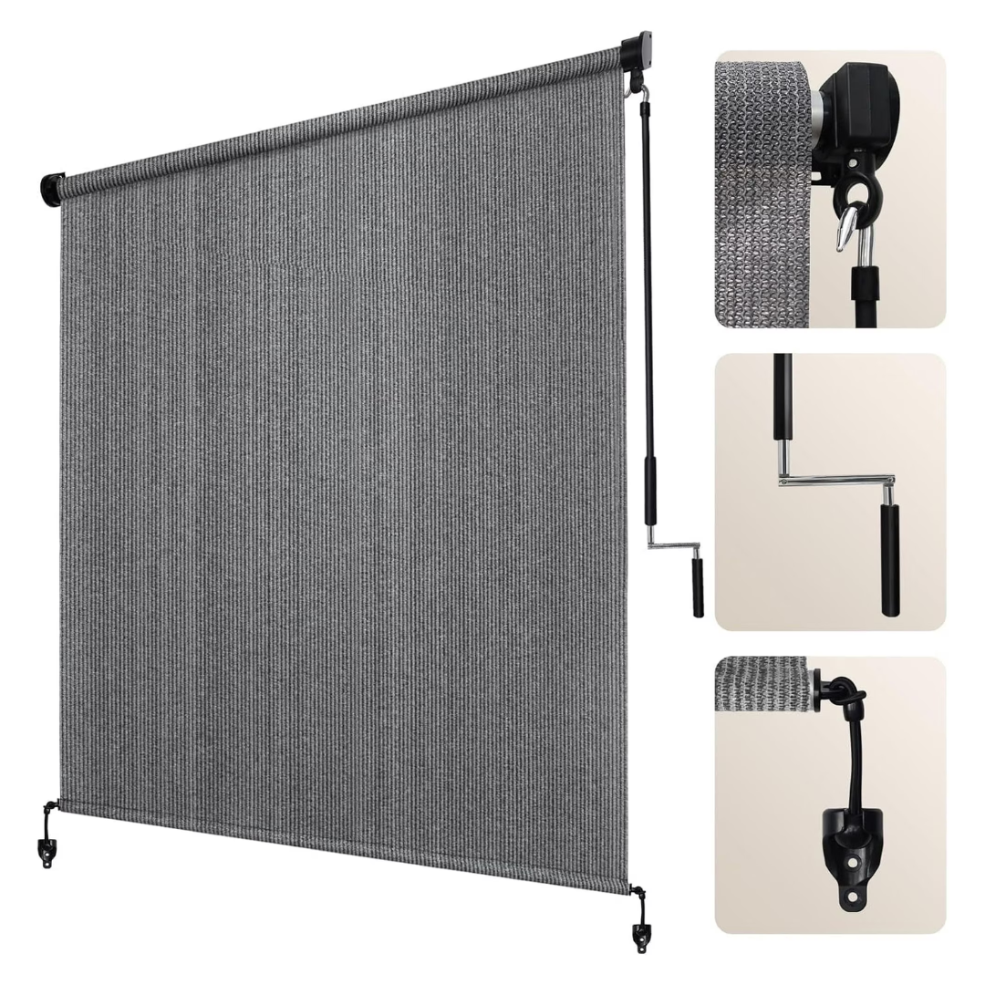 Naway 8ft x 6ft Cordless Outdoor Roller Shades