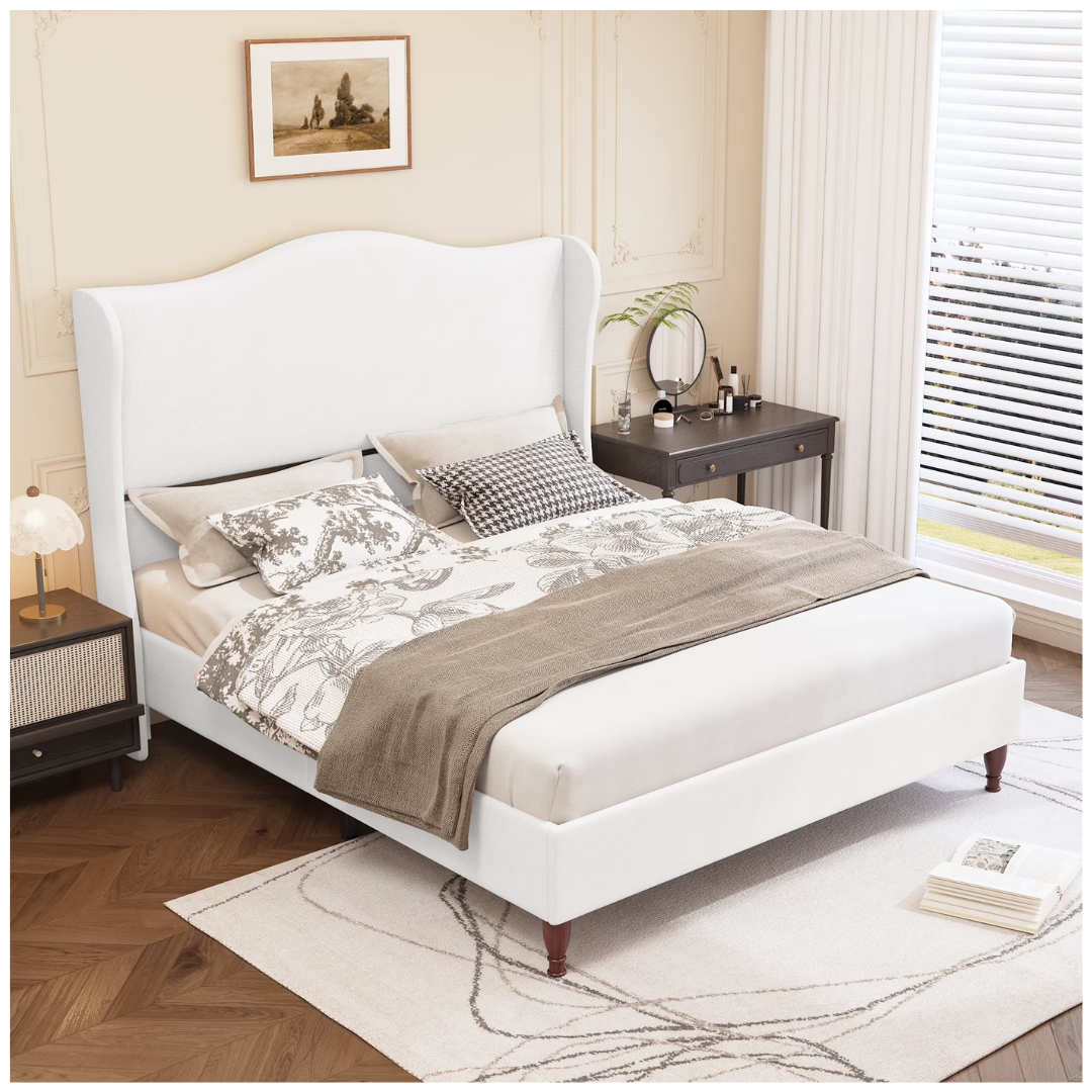Neche Queen Upholstered Platform Bed Frame