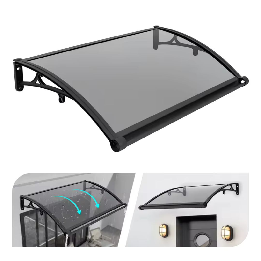 102 x 62 x 15cm Wall Mount Window Door Awning Canopy