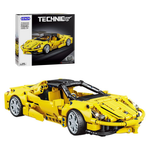 391-Piece Technic Super Sports Building Kit Pull Back Race Car Toy