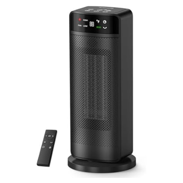 Oprunsy 1500W PTC Ceramic Electric Space Heater With Remote