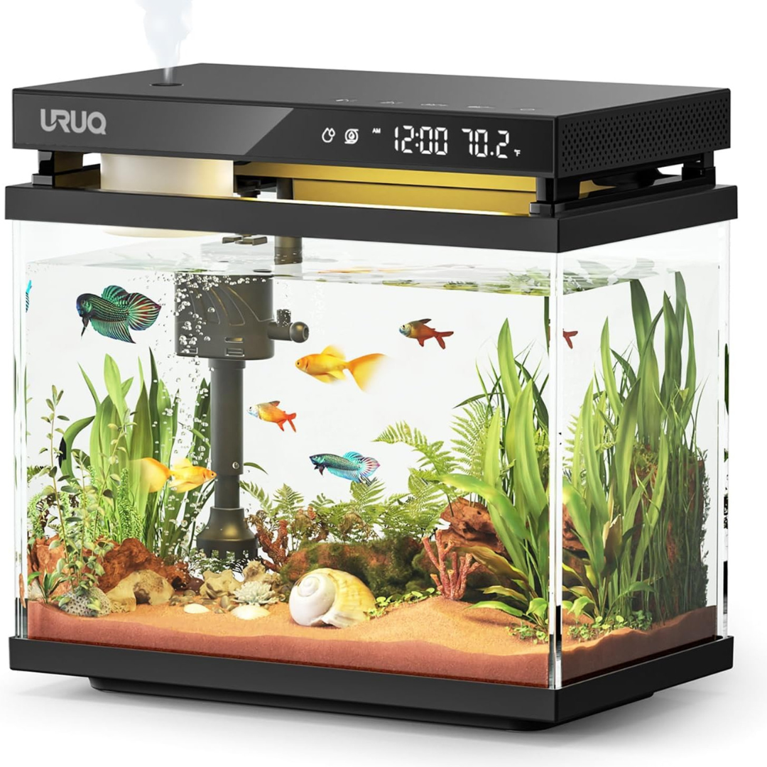 Self-Cleaning 2Gal. LED Aquarium With Humidifier (2-Colors)