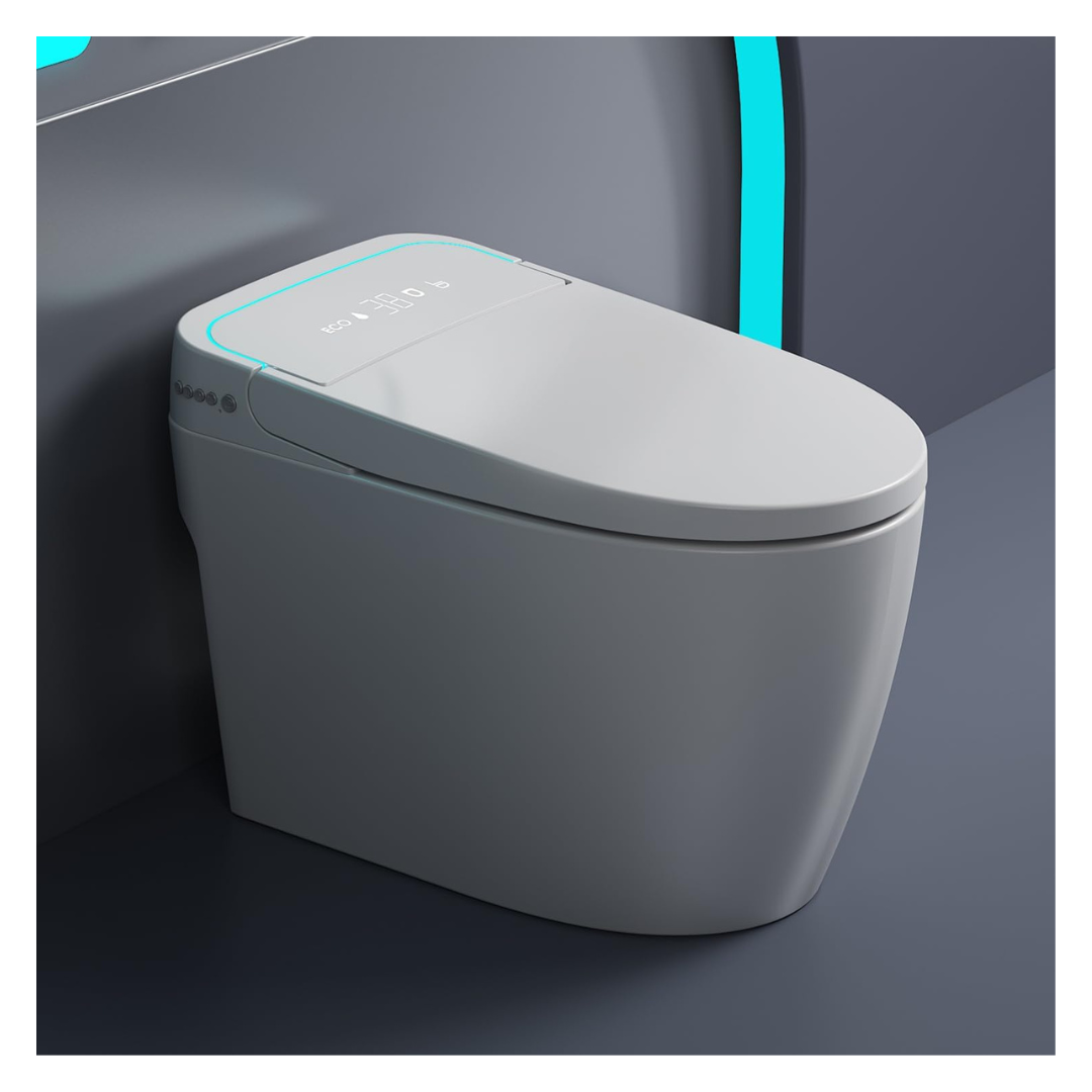 Smart Auto Flush Elongated Heated Seat Tankless Toilet