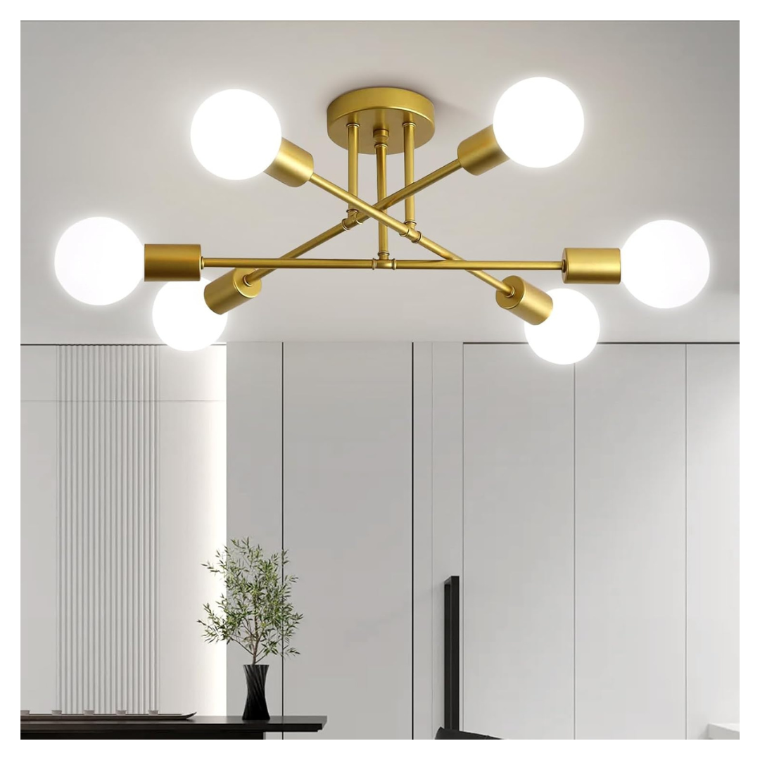 6-Light Modern Ceiling Light Chandelier