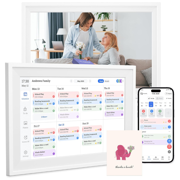 10.1'' HD Touchscreen Smart Digital Calendar With Chores Chart